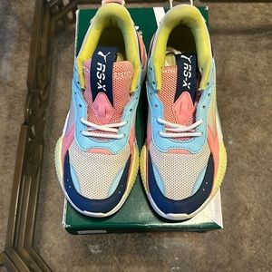 Puma RS-X Core JR  Junior White-Dark Denim-Gulf Stream